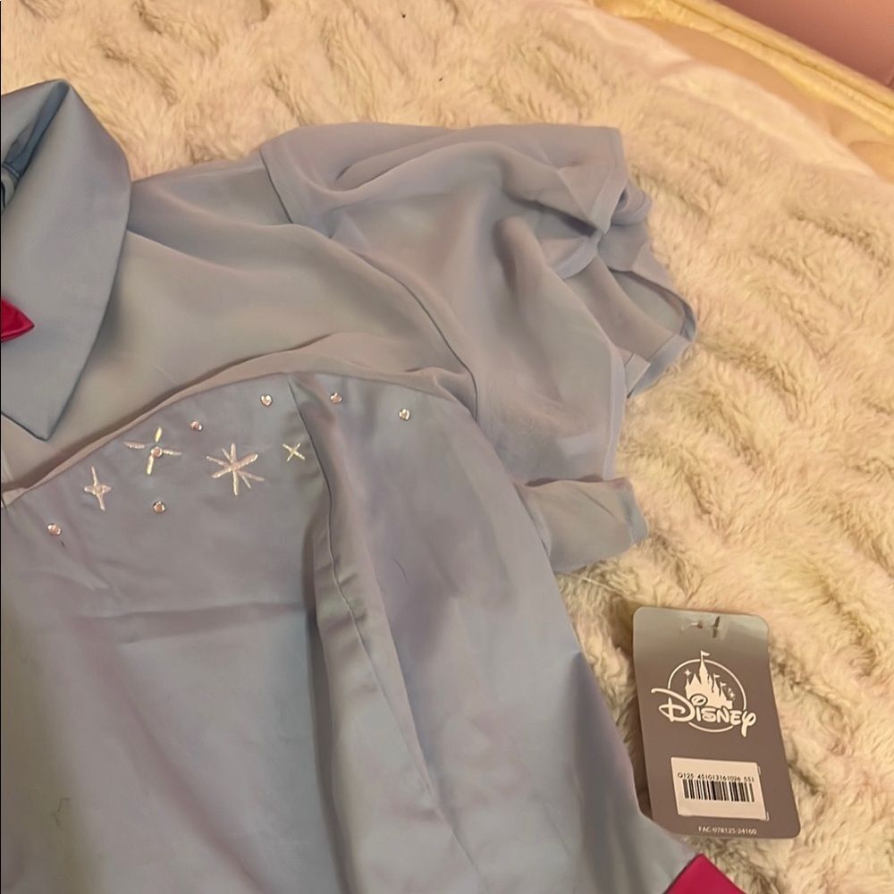 Disney Blue Ombre "Bibbidi Bobbidi Boo" Mini Dress with Pink Accents - Picture 7 of 10